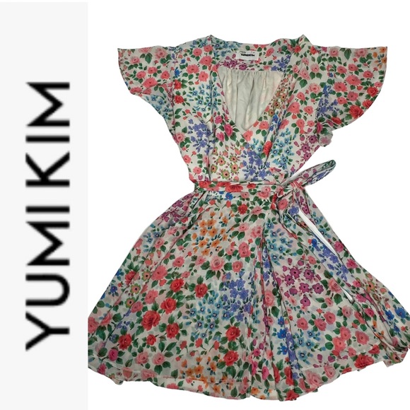 Yumi Kim Floral Wrap Dress m - Picture 2 of 11